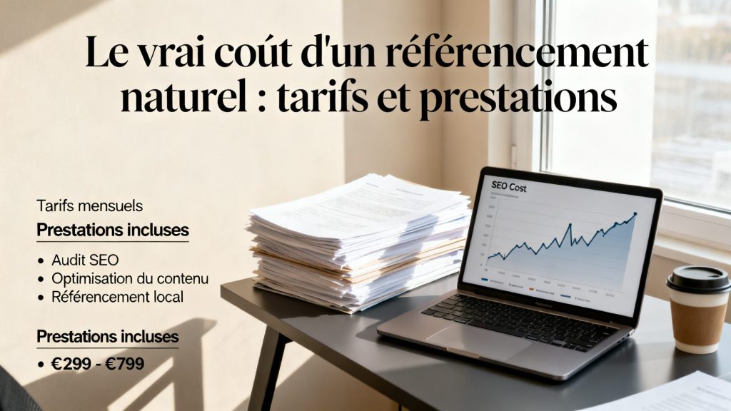 Le vrai coût d'un référencement naturel : tarifs et prestations avec texte