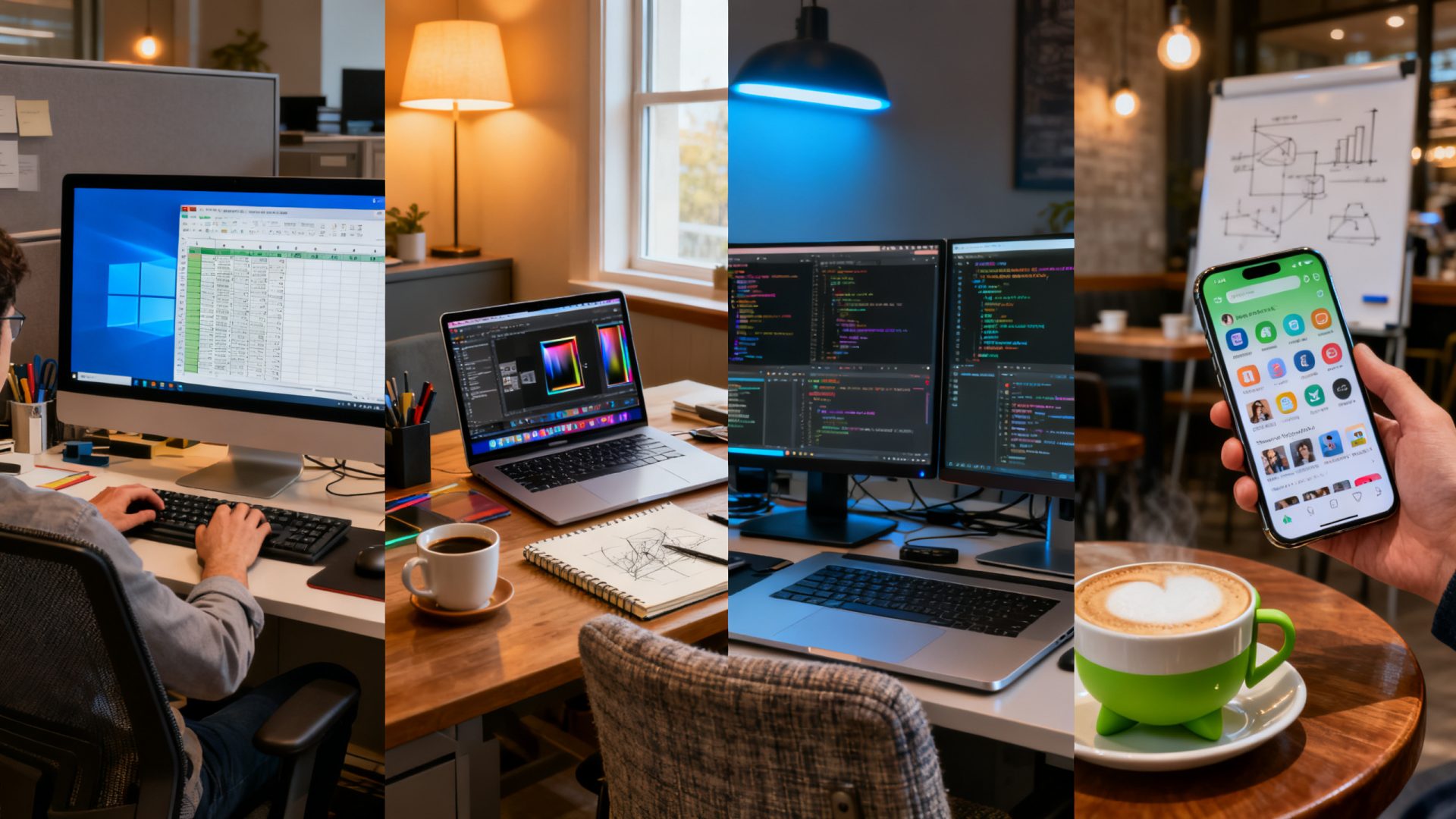 Les 4 principaux logiciels d&rsquo;exploitation et leurs usages au quotidien