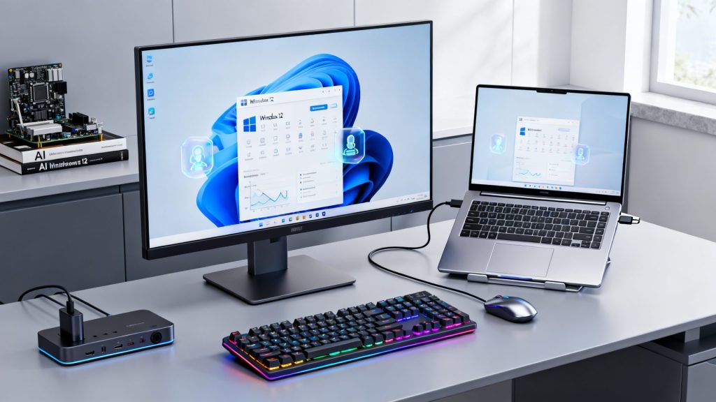 Windows 12 et ses exigences matérielles face à l'intelligence artificielle sans aucun texte
