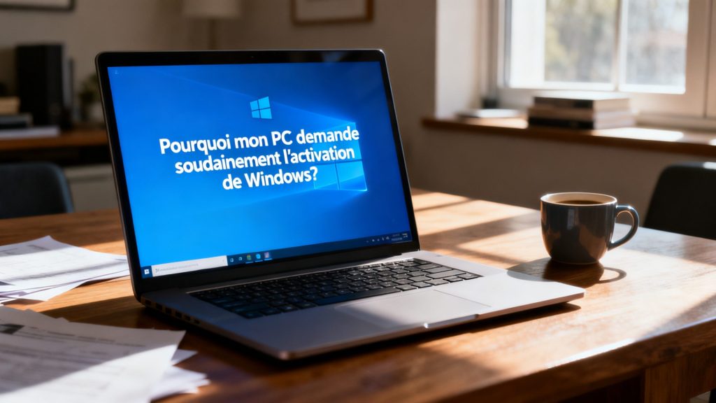 Pourquoi un PC demande fréquemment l'activation de Windows avec texte